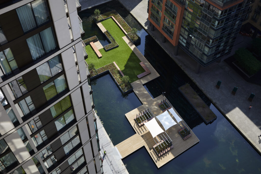 Floating Pocket Park opens at Paddington Paddington