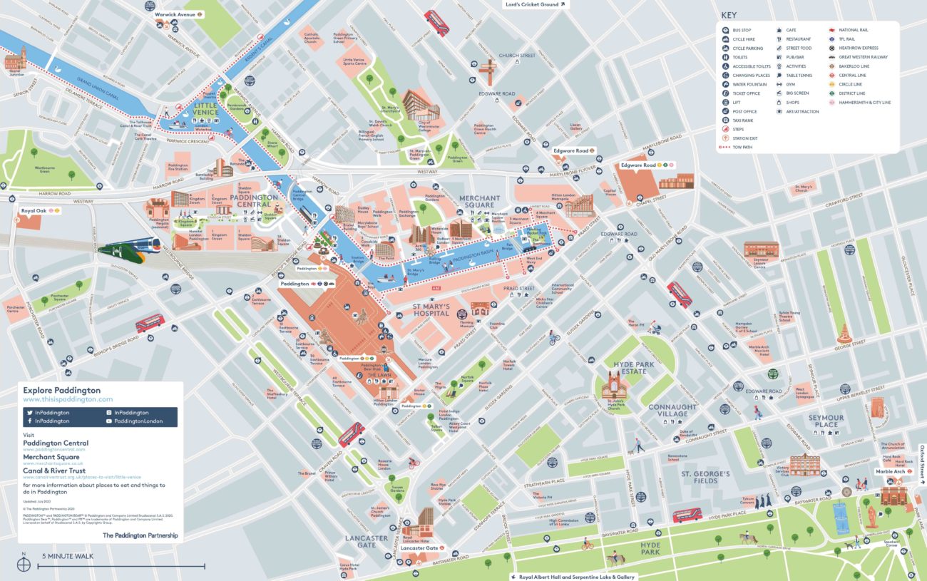 Paddington Map Paddington