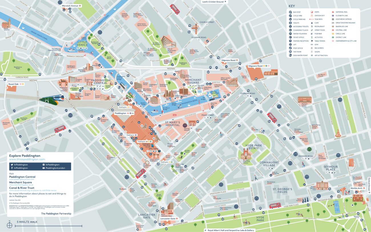 London Paddington Station Map Paddington Map | Paddington
