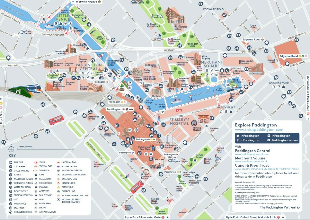 Paddington Area Map