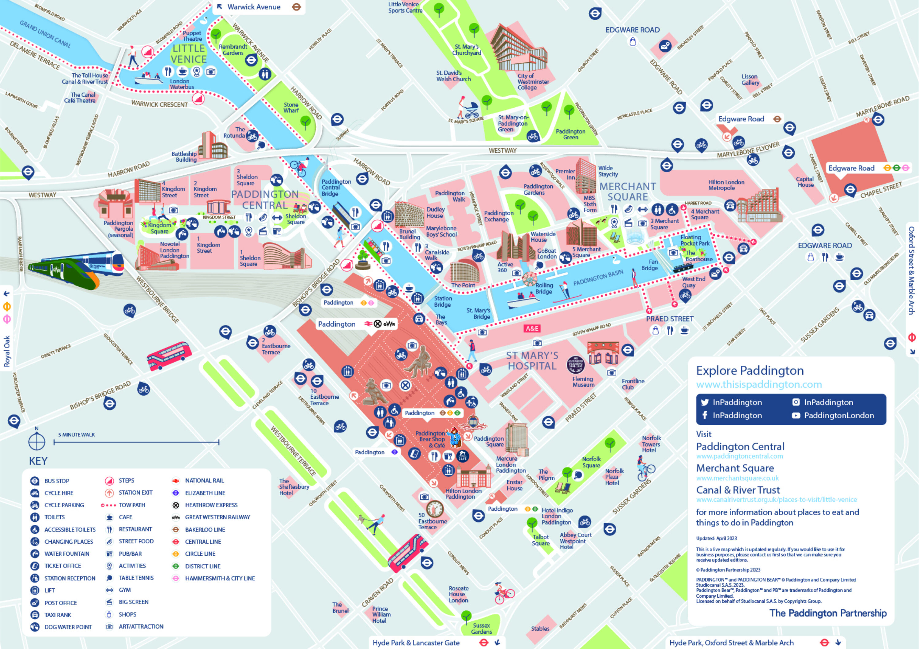 Paddington Map Paddington